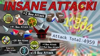 How To Get The Highest Attack In Bee Swarm Simulator!
