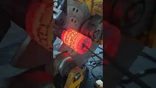 The production process of super large spring #machine #process #spring #mechanical #manufacturer