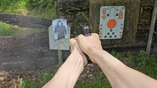 Practicing my grip and reload on menacing muggers.