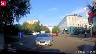 Чуть не сбила пешехода в Мурманске ДТП ЧП
