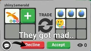 I DECLINED❌ their offer and they got Mad😡‼️in adopt me!