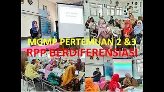 MGMP Matematika Membuat RPP Berdiferensiasi (Guru Penggerak 2022)