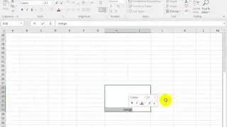 how to merge cells in excel