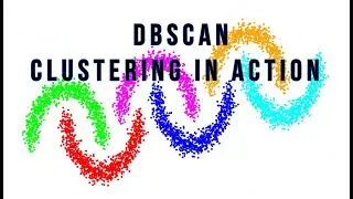 DBSCAN Algorithm: Stunning Half-Moon Clustering Visualizations in Machine Learning