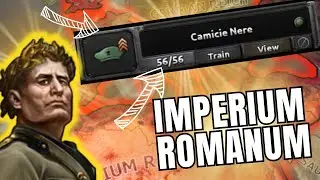 Forming the ROMAN empire using BLACKSHIRTS ONLY - HOI 4