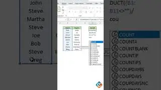 🔍📊 Excel Magic: Calculating Unique Text Values with SUMPRODUCT and COUNTIF  