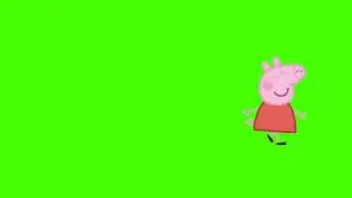 Peppa pig walking green screen effect (original)