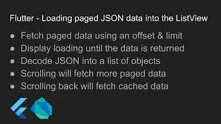 Flutter - Loading paged JSON data into the ListView