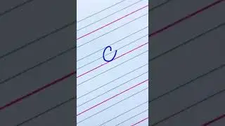 American Cursive Writing Letters C | Uppercase Letters | A to Z | How to write in cursive | i Write