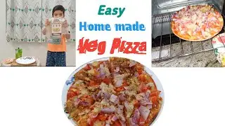 Pizza recipe at home in oven ll Pizza by Vichu ll Ptg Creations