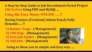 A Step-by-Step Guide to Job Recruitment Portal Project | 100% Free | With Source Code | PHP & MySQL