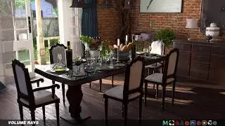 "Breakfirst" 3D Interior Scene created Using Arnold