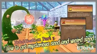 How to plant dragon grass seed | utopia origin | hybridization part 3