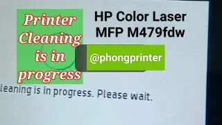 HP MFP Color Laser Printer M479fdw - Printer Cleaning Progress 