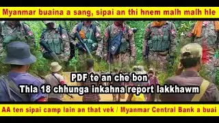 Myanmar buaina a sang chho, sipai an thi hnem malh malh hle, AA ten sipai camp lain an that vek