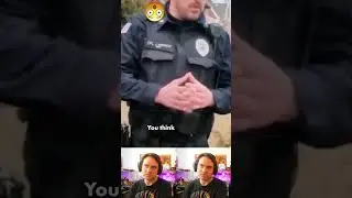 dumb cop tries to get the ID... #cops #police #funnymoments #copsoftiktok
