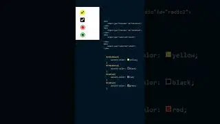 colorful radio button and check box using HTML CSS 