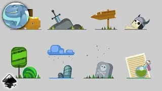 Simple objects using basic shapes. Vector design with Inkscape.