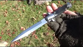 A Generic Stiletto And A Vintage Lone Wolf Diablo Hidden Auto, Knife Review, Switchblade Collecting