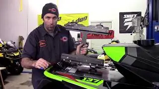 Up North Technologies LINQ Bracket Kit install on snowmobile by RawFuelTV