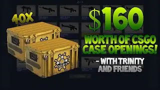 CSGO | 40 CASE OPENING! | $160 Worth of Cases | Plus Funny Moments