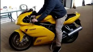 Мотоцикл Ducati 900 ss, работа мотора, мотосалон Байкер, Тихорецк