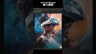 Tech flyer design in photoshop