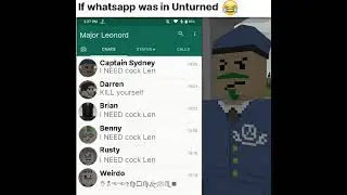 If WhatsApp was in Unturned