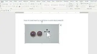 How to add text to a picture in word document