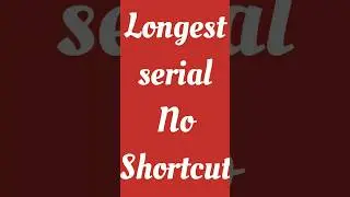 Long serial number in excel #excel #exceltutorial  #microsoftexcel #education #msexcel #shorts
