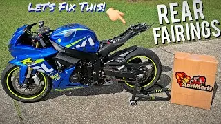 Rear Fairings Install! - Wrecked GSXR Rebuild Part 2