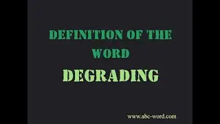 Definition of the word 