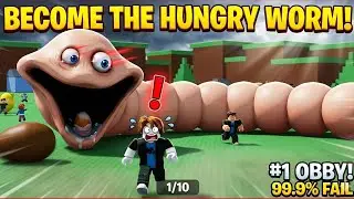 DON'T GET EATEN! 😱 | Roblox Become Hungry Worm (Pro vs Noob)