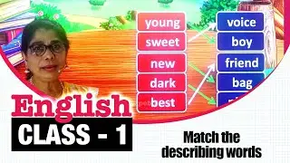 Match the describing words | ENGLISH CLASS - 1 | Learn Grammar for beginners Part - 60