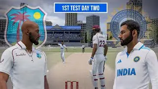 India vs Wesindies 1st Test Day 2 | Hindi Gameplay Cricket 22