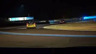 24H du Mans curves Porsche by night