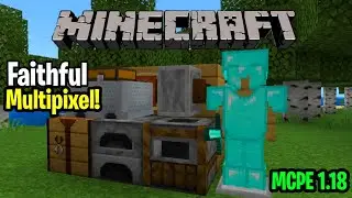 🔥TEXTURA MULTIPIXEL FAITHFUL para MINECRAFT PE  1.18
