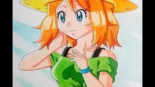 Serena en Alola - Amourshipping - Pokémon Sol y Luna - Speed Drawing