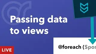 Retrieving data w/Eloquent & passing to views - Building Onramp in Laravel, Matt Stauffer Livestream