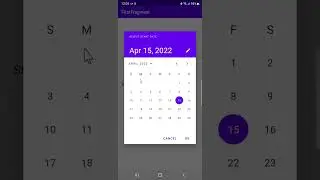 Android MVVM MaterialDatePicker and MaterialTimePicker (demo)