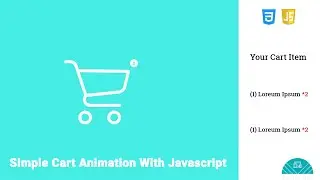 A Simple Cart Animation with JS || Flaticon SVG || CSS