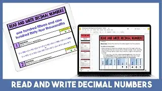 Read and Write Decimal Numbers Tutorial Video