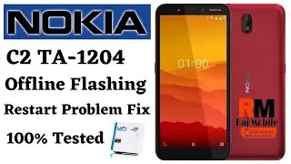 Nokia C2 [TA-1204] Offline Flashing | Hang On Logo | Fix Restart Problem