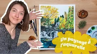 Un paysage d'automne à l'aquarelle : quelques trucs et beaucoup de bla bla!