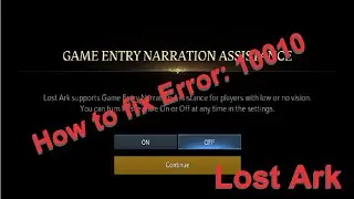LOST ARK how to fix error 10010