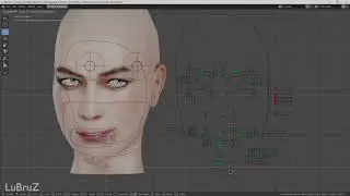 Working in a FACS-based Facial Rig in Blender 2.80