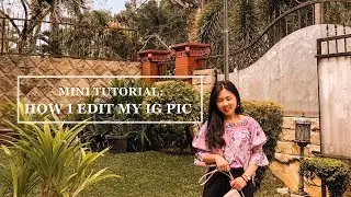 HOW I EDIT MY INSTAGRAM'S PICTURES (PEACHY TONE)