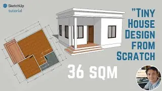 House Design 6m x 6m (36 sqm) | SketchUp Tutorials