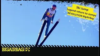 Eddie the Eagle, former Olympic Ski Jumper, attempts a massive jump | REVOLUTION BigAirBag