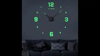 Wooden Numbers Wall Clocks Round Dial Only Glow In The Dark Clock Wall | Modern Decorative